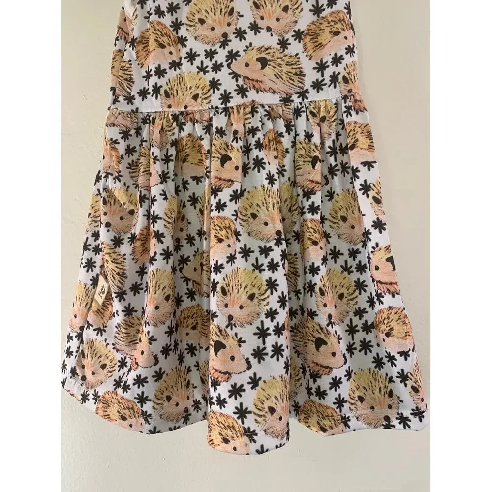 PICKLES & ROSES Girl’s Hedgehog Dress / Size: 0-6 Months